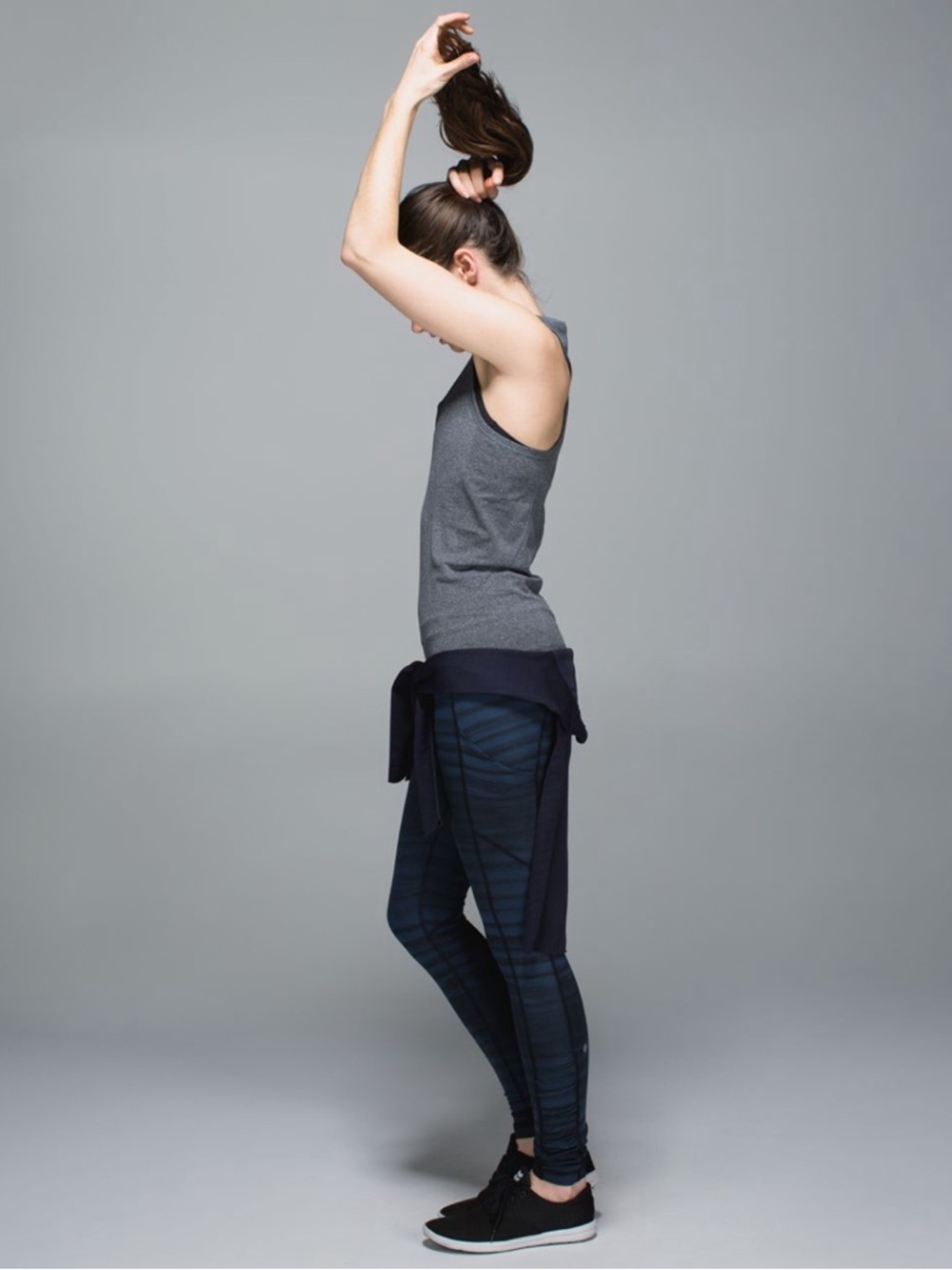 Lululemon Sz 4 Speed Tight III *All Full-On Luxtreme Good Vibes Deep Navy Black